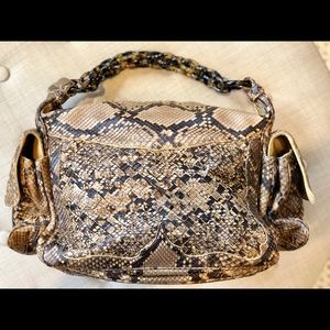 Bottega Veneta Cocker Intrecciato Python Hobo